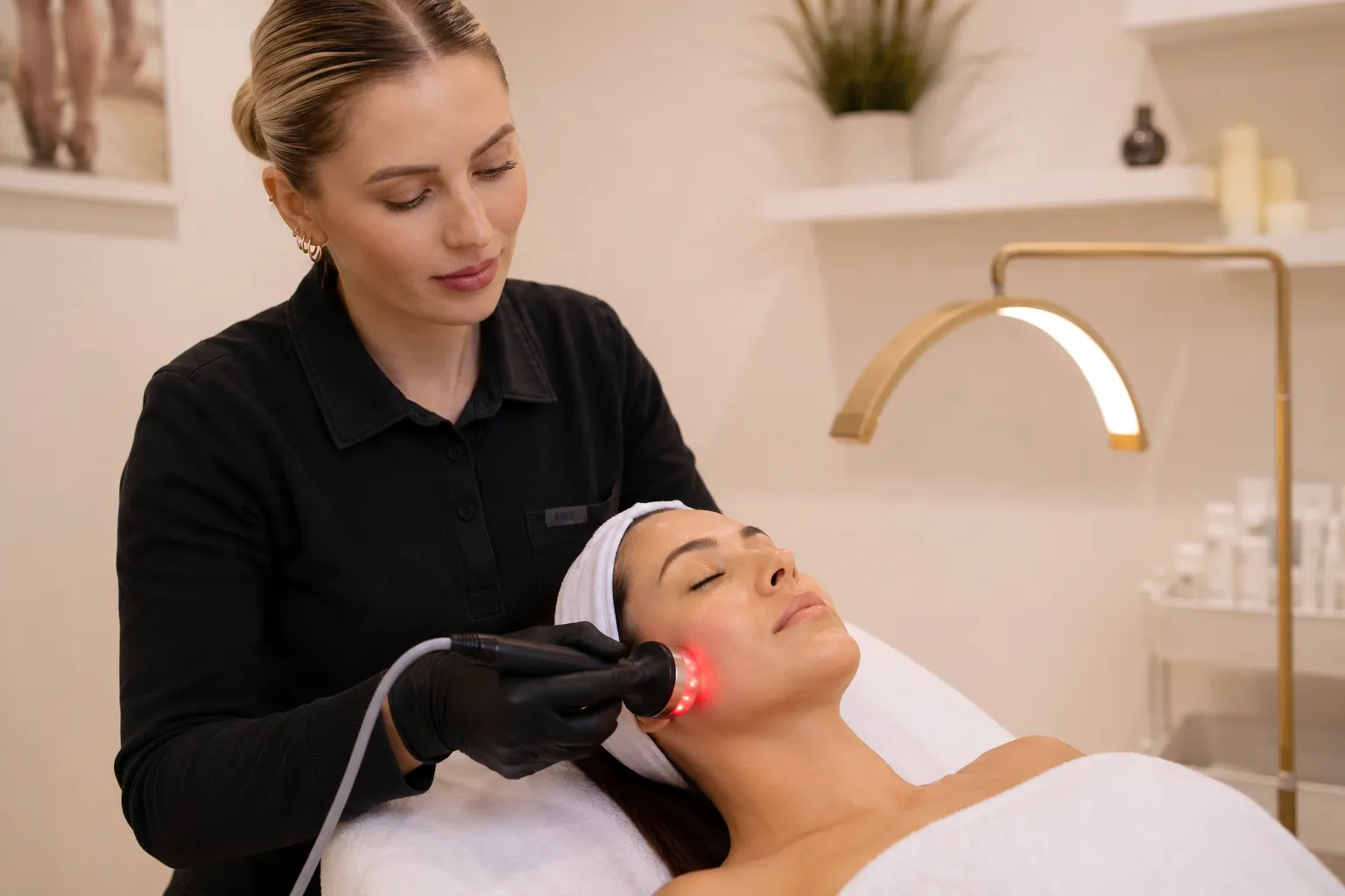 Radio Frequency Skin tightening practitioner